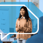 China's international students walking around the campus