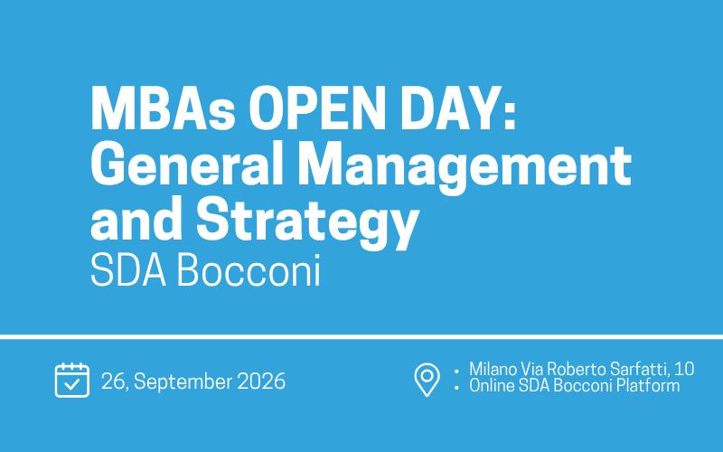 SDA Bocconi Open Day